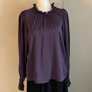 New Los Angeles Atelier Women’s Long Sleeve Luxe Textured Poet Cuff Blouse